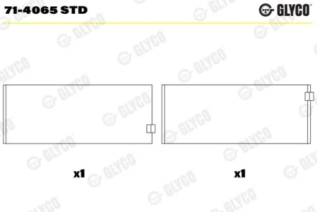 Підшипник ковзання Glyco 71-4065 STD