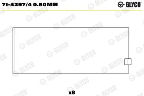 Підшипник ковзання Glyco 7142974050MM