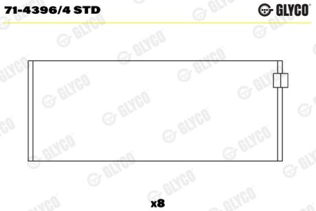 Вкладиш шатунний Glyco 7143964STD