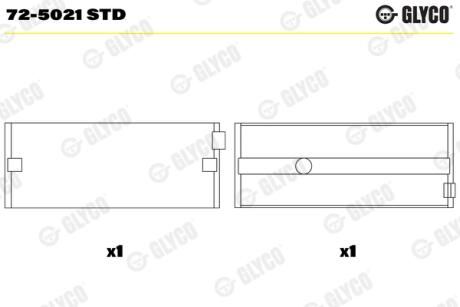 Вкладиш Glyco 725021STD
