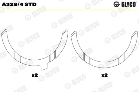 Підшипник ковзання Glyco A329/4 STD