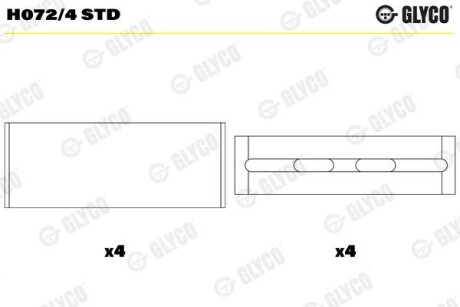 Підшипник ковзання Glyco H0724STD