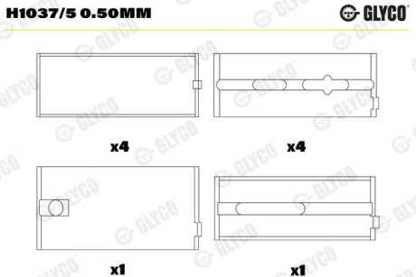 Вкладиш Glyco H10375050MM