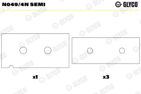 Підшипник ковзання Glyco N049/4N SEMI