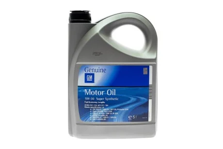 Масло 5W30 Super Synthetic (5L)(BMW LL-04/MB 229.31/MB 229.51/PORSCHE C30/VW 503.01/504.00/507.00 GM 93165010