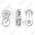 JAGUAR Натяжний пристрій XF I (X250) 3.0 08-15, LAND ROVER DISCOVERY III (L319) 4.4 04-09, RANGE ROVER III (L322) 4.2 05-12 GMB GAT20270 (фото 3)