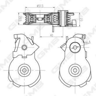 FORD Ролик натяжной Mondeo 2.5 94 - GMB GAT31570