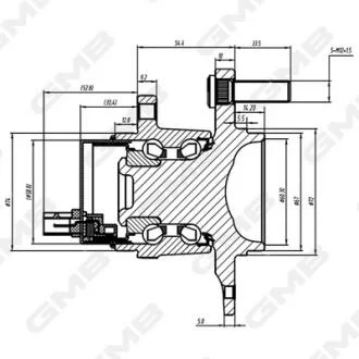 MAZDA Подшипник ступицы перед. RX-8 1.3 03- GMB GH34810A