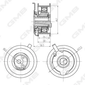 Натяжной ролик GMB GTB0270
