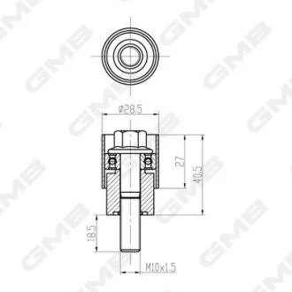Ролик ремня ГРМ Great Wall Hover/Wingle (2.4 gasoline 4G64 / 4G69 (Mitsubishi‑ba GMB GTC1390