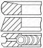 Кольца поршневые RENAULT/NISSAN/OPEL/MB 80,00 R9M 1,6TDI (2*1,75*2) 11- (выр-во) GOETZE 08-424900-00 (фото 1)