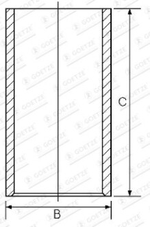 Гильза цилиндра GOETZE 1401104100