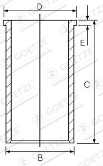 Гільза циліндра GOETZE 1402251000