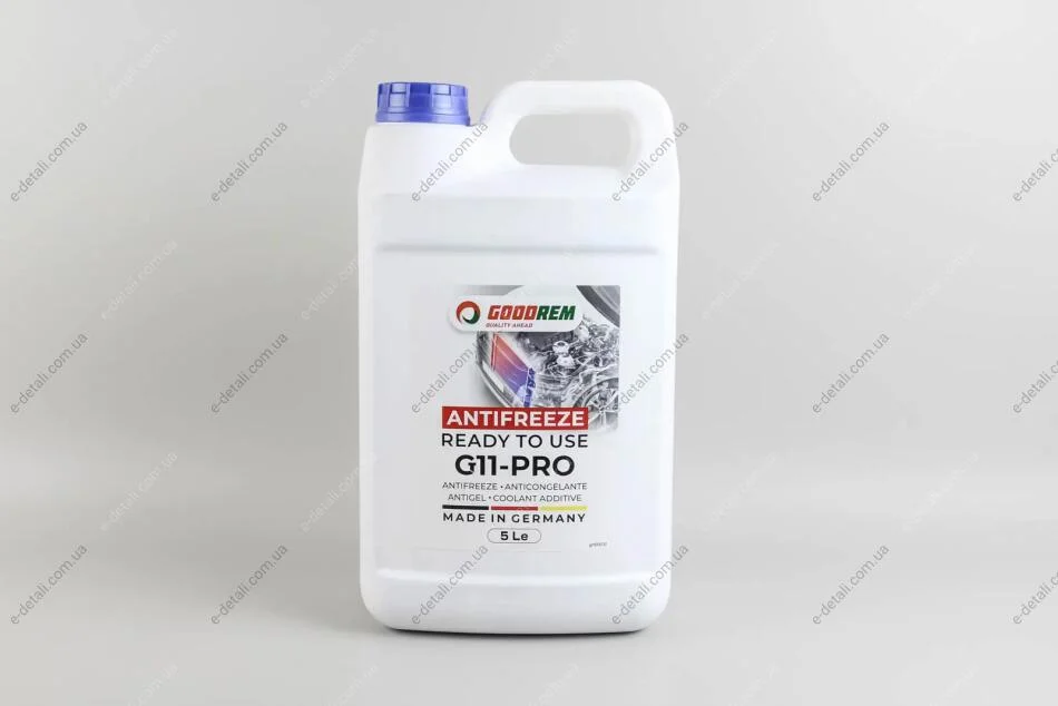 Антифриз G11 BLUE (синій) -38°C готовий (5L) (GERMANY) GOODREM R38G11-BLU-005 (фото 1)