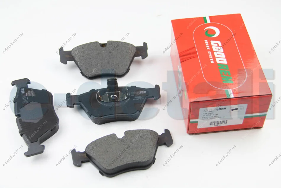 Тормозные колодки пер. BMW 5 (E39) 2.0-3.5i 95-03 GOODREM RM0109 (фото 1)