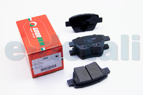 Тормозные колодки зад. Caddy/Jetta 10-/Golf 09-13 GOODREM RM1016