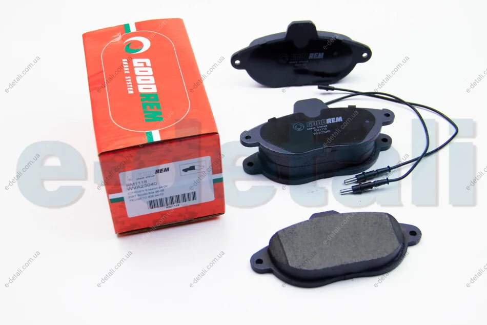 Тормозные колодки пер. Jumpy/Scudo/Expert 96- (Bendix) GOODREM RM1118 (фото 1)