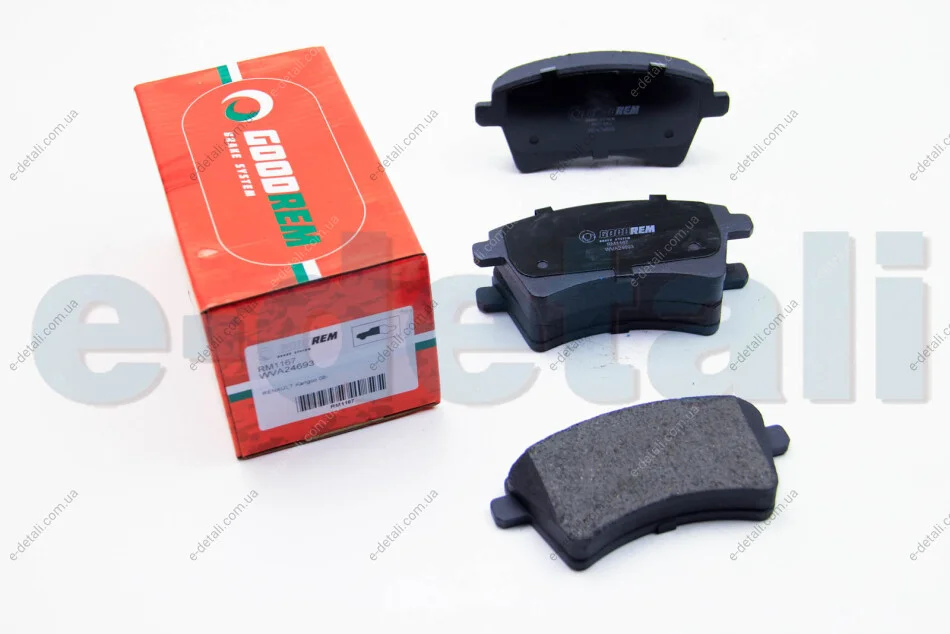 Тормозные колодки пер. Kangoo 08- (R15/R16) GOODREM RM1167 (фото 1)