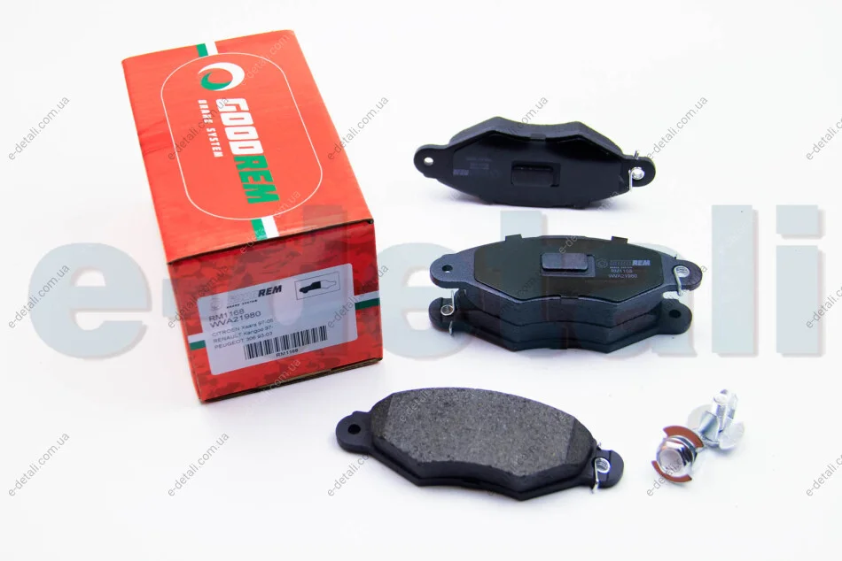 Тормозные колодки пер. Kangoo 97-08 (Bosch) GOODREM RM1168 (фото 1)