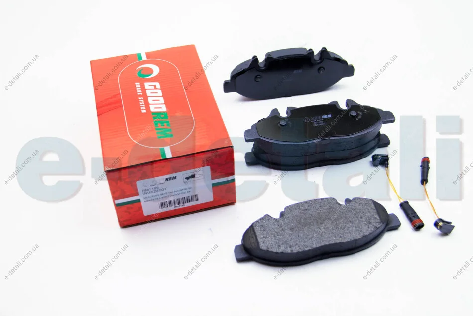 Тормозные колодки пер. Vito (639) 03-07 (>ch.№342257) GOODREM RM1195 (фото 1)