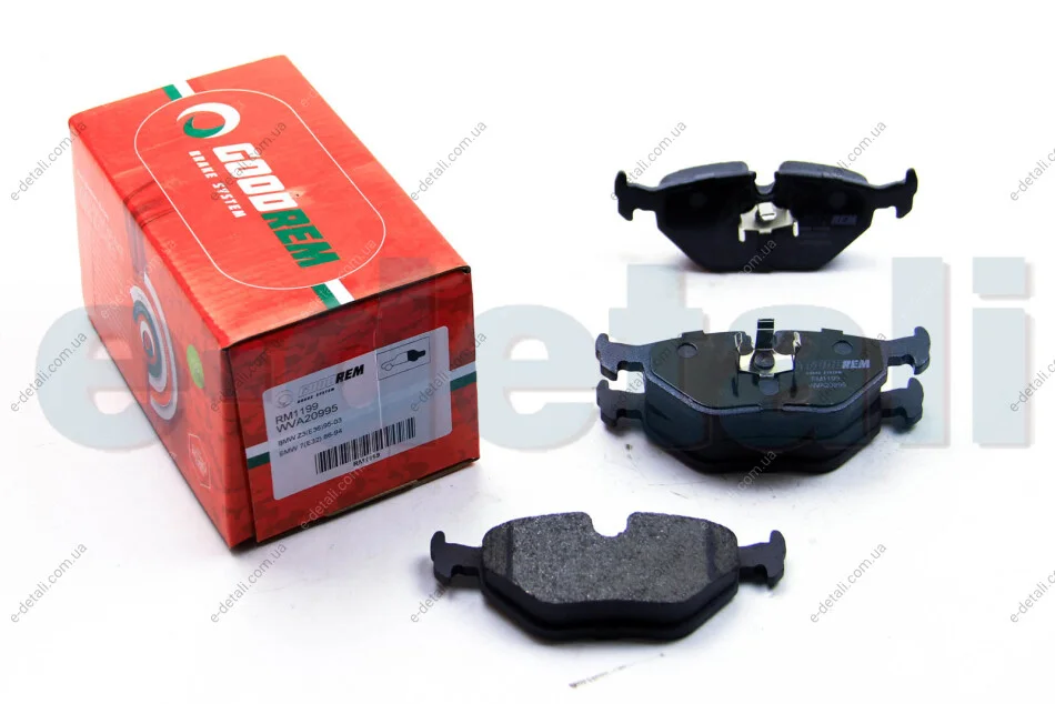 Гальмівні колодки зад. BMW E30/E32/E34/E36 -03 (ATE) GOODREM RM1199 (фото 1)