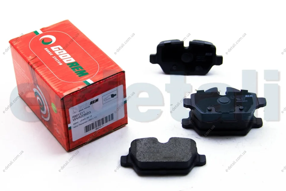 Гальмівні колодки зад. BMW 1 E81/3 E90, E91/MINI Cooper 1.6-2.0 i/D 03- (Lucas) GOODREM RM1211 (фото 1)