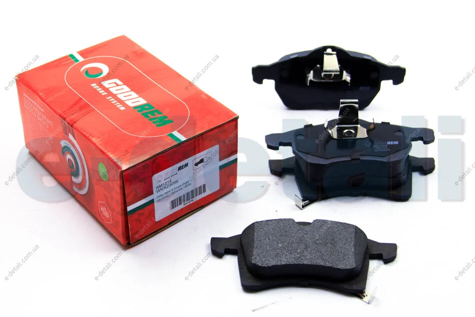 Тормозные колодки пер. Opel Astra F/G/H/Zafira A/B 94- (ATE) GOODREM RM1214 (фото 1)