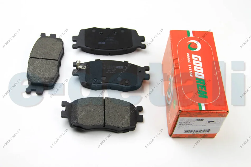 Гальмівні колодки пер. Hyundai Accent/Kia Rio 05- (mando) GOODREM RM1233 (фото 1)
