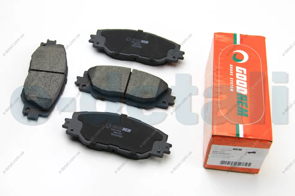 Гальмівні колодки пер. Toyota Auris/Prius 12-/RAV4 05- GOODREM RM1237 (фото 1)