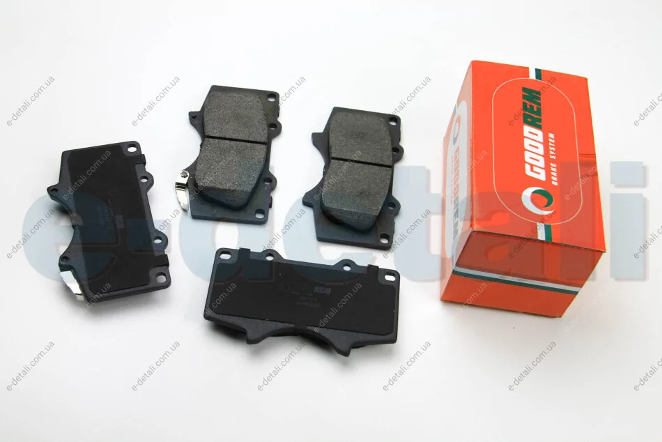 Тормозные колодки пер. Toyota Land Cruiser/Hilux VII/Lexus GX/ MITSUBISHI PAJERO 01- (sumitomo) GOODREM RM1243 (фото 1)
