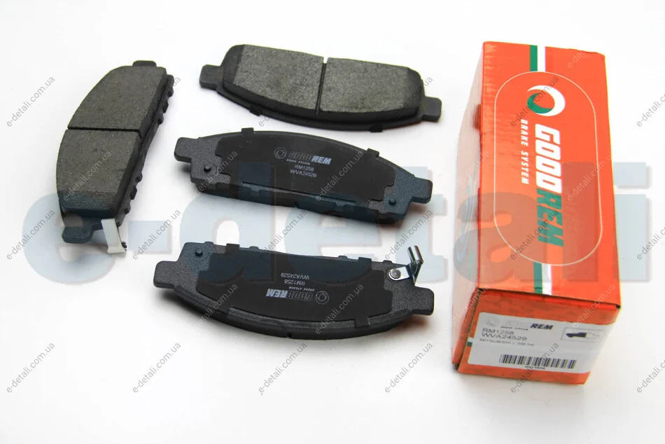 Гальмівні колодки пер. Mitsubishi L200 05-15 (tokico) GOODREM RM1258 (фото 1)