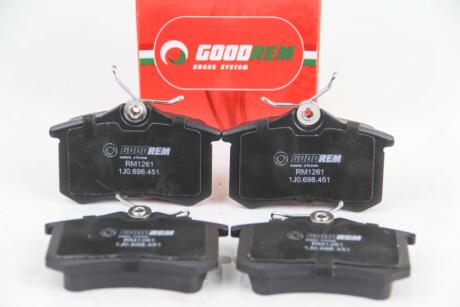 Тормозные колодки зад. Caddy/Golf/Octavia (TRW)(16.4mm) GOODREM RM1261
