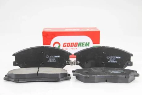 Тормозные колодки пер. Rexton/Korando/Actyon /Kyron /H100/Santa Fe/Rexton 97- GOODREM RM1271