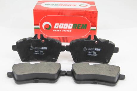 Тормозные колодки пер. Yaris/W169/W245 04- GOODREM RM1283