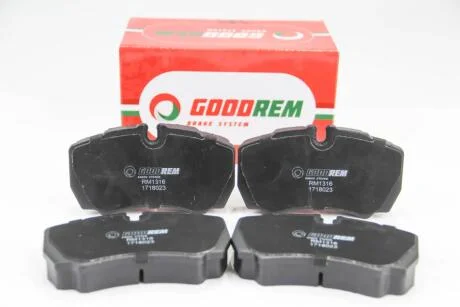 Тормозные колодки зад. Daily/Transit 06- GOODREM RM1316