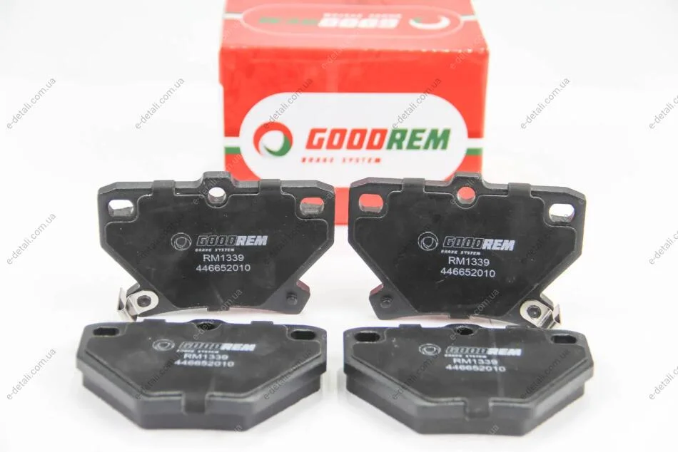 Гальмівні колодки зад. Corolla/Prius/Yaris 99-09 GOODREM RM1339 (фото 1)