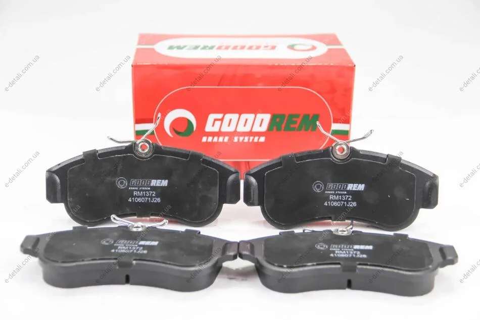 Гальмівні колодки пер. Almera/Primera (96-06) GOODREM RM1372 (фото 1)