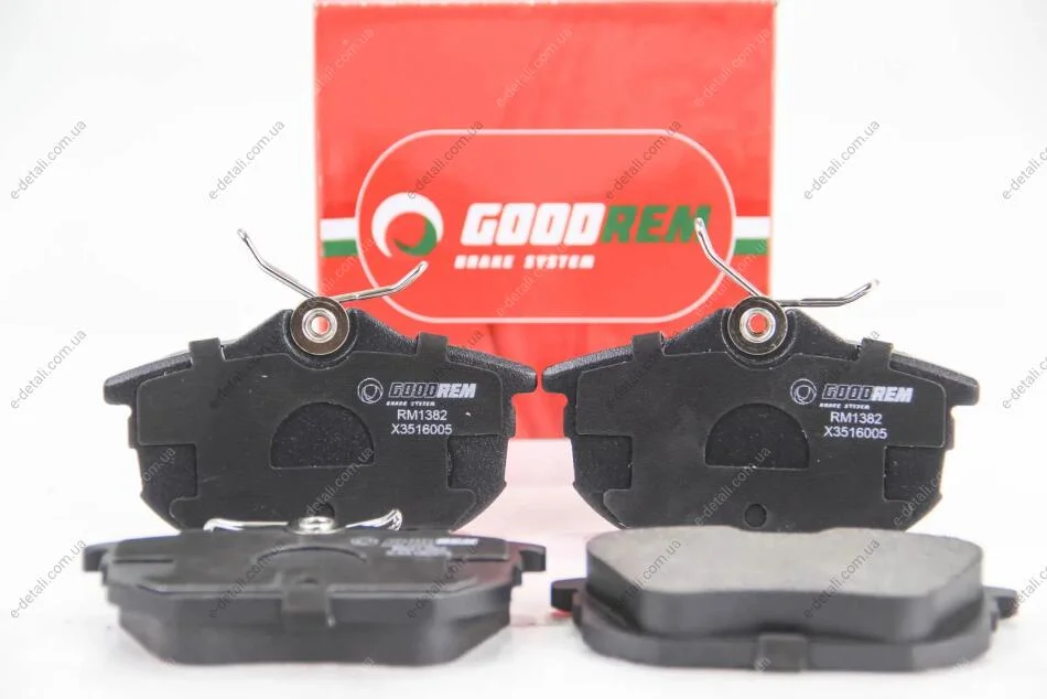 Тормозные колодки зад. Carisma 95-06/Colt 04-12 (TRW) GOODREM RM1382 (фото 1)