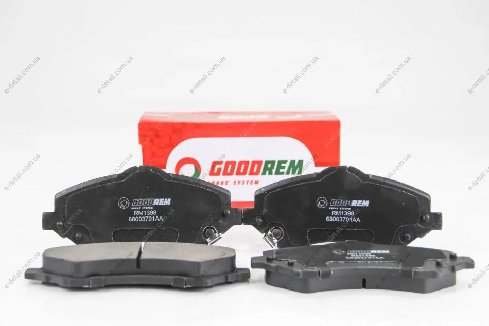 Гальмівні колодки пер. Journey/Freemont/Cherokee 06- GOODREM RM1398 (фото 1)