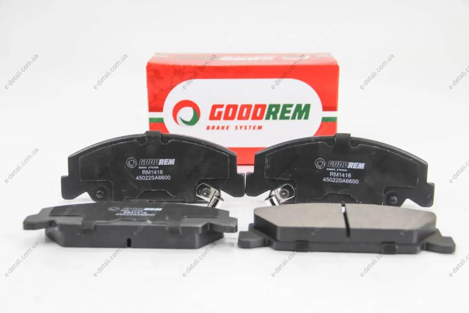 Гальмівні колодки пер. Hyundai Accent/Getz 94-10 GOODREM RM1416 (фото 1)