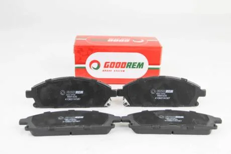 Тормозные колодки пер. Nissan X-Trail 01-13/Pathfinder 97-04 (sumitomo) (159x55,9x16) GOODREM RM1435