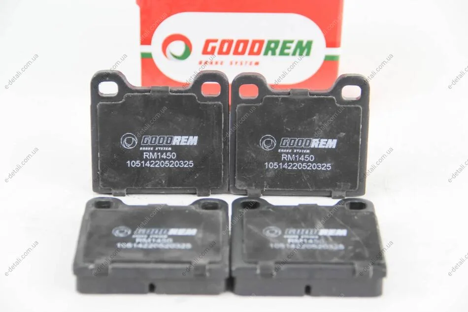 Тормозные колодки W123/W126/W107 (58-05) GOODREM RM1450 (фото 1)