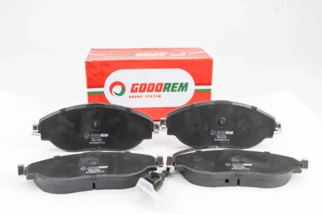 Гальмівні колодки пер. VW Passat 10-/Skoda Octavia 12- (TRW) з датчиком GOODREM RM1495