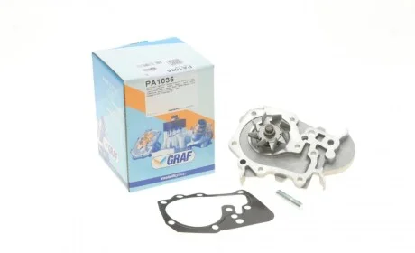 Помпа води Renault Kangoo/Megane/Logan/Scenic/Dacia Sandero 1.4/1.6 97- (20z)(B/B)(8лоп) GRAF PA1035