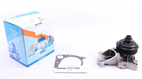 Помпа воды BMW 3/5/7/X5 320d/330d/330xd/330Cd/520d/730d/730Ld/3.0d 01-08 (R/B) (6 лоп.) (6 кан.) GRAF PA1046
