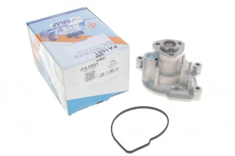Помпа воды Audi A1/A3/Skoda Octavia/SuperB/Rapid/VW Golf V/VI/Passat 1.4TFSI/TSI 07- (B/B) (7 лоп) GRAF PA1051