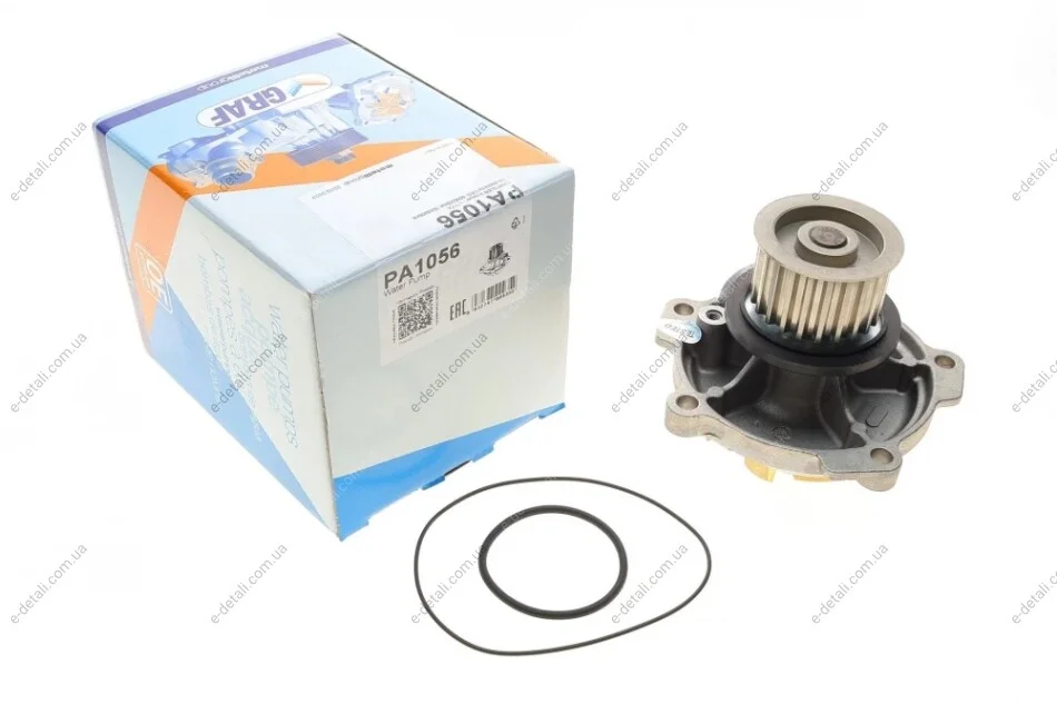 Помпа воды Chrysler Voyager IV/ Grand Voyager 2.5-2.8 CRD 00-08 (22z) (R/B) (7 лоп) GRAF PA1056 (фото 1)