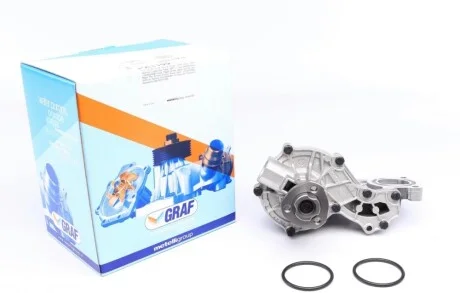 Помпа воды Audi/Seat/VW 1.3/1.6/D/TD/1.7/D/1.8/1.9/D/TD/TDI/SDI/2.0/E 76- (R/B)(6 лоп)(с корп.) HD GRAF PA1105
