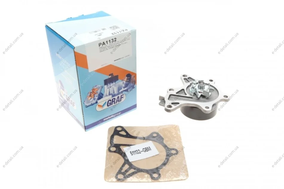 Помпа воды Toyota Auris/Corolla/Yaris/Verso S/Urban Cruiser 1.4D-4D 08-17 (B/B) (7 лоп) GRAF PA1132 (фото 1)