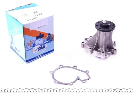 Помпа воды Ssangyong Actyon/Kyron 2.0Xdi 06-/Rexton/Rodius/Stavic 2.7Xdi 04- (R/B) (10 лоп) GRAF PA1150